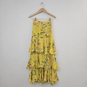 Hemant Nandita Layered Maxi Skirt XS